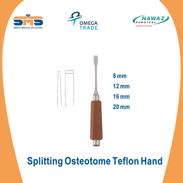 Splitting osteotome teflon hand Nawaz